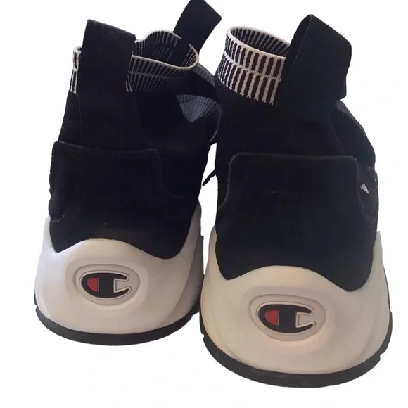 Champion Rally Pro Hi Top Shoes CM100018 Black Sz 11M - Picture 4 of 8
